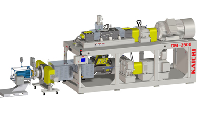 色母、炭黑、碳酸鈣、滑石粉高填充母粒造粒機組 色母、炭黑(hēi)、碳酸鈣、滑石(shí)粉高填(tián)充母粒(lì)造粒機組(zǔ)